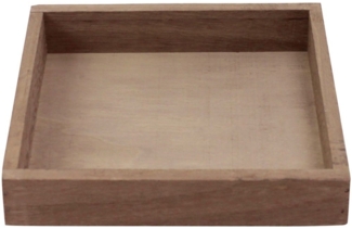 matches21 HOME & HOBBY Dekotablett Tablett Dekotablett quadratisch braun 20 x 20 x 3 cm (1 St)
