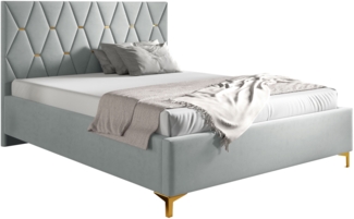 Mirjan24 Polsterbett Tryspt 24, grau, 140x200 cm