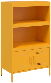 vidaXL Highboard Senfgelb 68x39x113 cm Stahl 842973