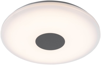 LED Deckenleuchte, Chrom, Acryl satiniert, 47,5 cm