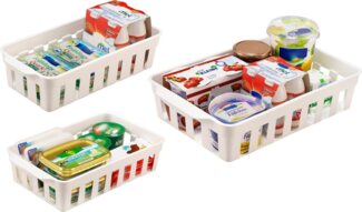 Ruco Aufbewahrungssystem, Kunststoff, (Set, 6-tlg), für den Kühlschrank, Kunststoff, je 2 Körbe in 3 verschiedenen Größen