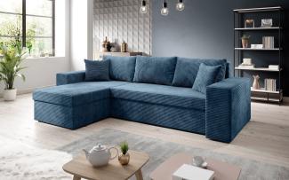 Luxusbetten24 Schlafsofa Designer Sofa Denver, mit Stauraum und Schlaffunktion