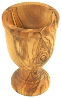 Olivenholz-erleben Eierbecher gedrechselt aus edlem Olivenholz mit ausdrucksstarker Maserung, (2-tlg), Wahlweise als 1er-, 2er-, 4er- oder 6er-Set