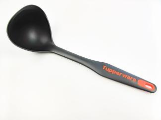TUPPERWARE Griffbereit Schöpflöffel schwarz-orange D164 Löffel TOP-Schöpflöffel