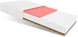 'Empoli Max' Kaltschaummatratze 7-Zonen Kokos Visco Klimafaser, H3/H4, Höhe 18 cm, 180x200 cm