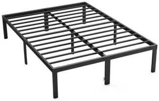 SURFOU Bettgestell Bed Frame Bettrahmen Metallbett Höhe 35 cm, Modern Für Erwachsene Jugendliche, Einfache Montage Einzelbett