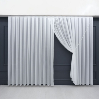 Gardinen by Justyna Gardine Y. Kruvaze Gardine gestreift, Kräuselband, Lichtschutz, Fertiggardine,Hochwertigegardine,Turkischegardine,Faltengardine,Store