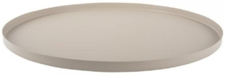 Present Time Tablett Tablett Tray Round Iron Warm Grey (39,5cm)