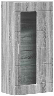 vidaXL Wandmontierter Schrank mit Regal Grau Sonoma 55 x 29 x 100 cm 880227