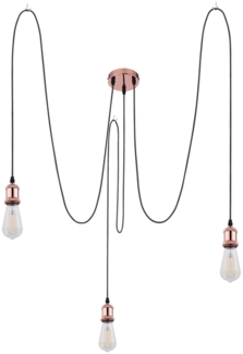 Hängeleuchte, Kupfer, Metall, Pendel 3x2 m