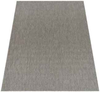 KADIMA DESIGN Teppich Unifarben Wohnzimmer schmutzabweisend Teppich Kurzflor, Rechteckig, Höhe: 4 mm, 100% Polypropylen,60x100, Hellgrau