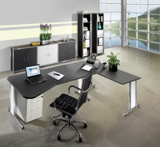 Sideboard mit Vorbautüren Artline, 80x38x78cm, Weiß