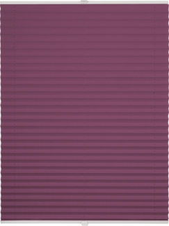 ondeco Plissee ohne Bohren mit Klemmträger, Sonnenschutz für Fenster innen, blickdicht, Faltrollo, Lila, 95x130 cm