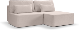 Ecksofa (B/H/T: 213 x 95 x 158 cm) in Grau-beige