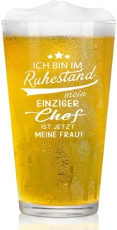 Joymaking Bierglas Ruhestandsgeschenk für Männer und Frauen 15oz