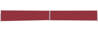 vidaXL Ausziehbare Seitenmarkise 170x1200 cm Rot 313398