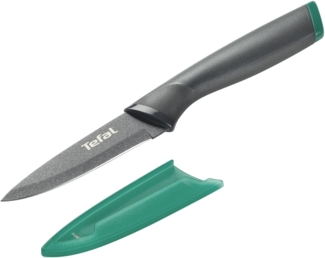Tefal Schälmesser Fresh Kitchen, 9 cm, Klingen aus rostfreiem Stahl, Titan-Versiegelung, Klingenschutz