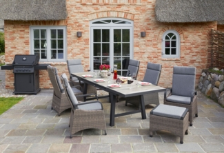 LC Garden »Komido« Positionsstuhl omega braun