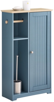 SoBuy Badkommode BZR189, Badschrank mit Toilettenrollenhalter Badkommode Sideboard Flurschrank