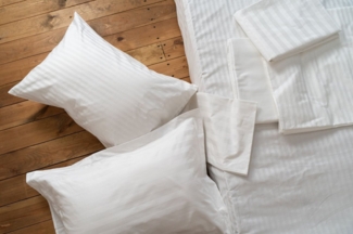 texpot Bettwäsche 20mm Bettwäsche weiß mit Hotelverschluß 100% Baumwolle, Baumwolle, 1 teilig