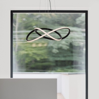 Nova Luce 9248107 AMARA LED Pendelleuchte 56cm 3000K Schwarz