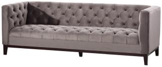 Dekoria Sofa Velvet Elite grey 3-Sitzer