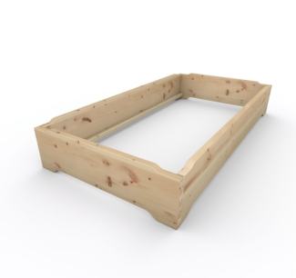 Stapelbett Holzbett (Zirbe) "Gäste-Edi" 100 x 200 cm 33 cm Zirbenbett Gästebett