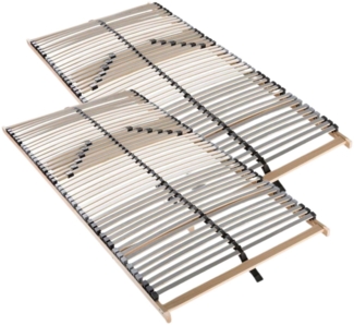 Lattenrost 160x200, Ergonomischer 7 Zonen Lattenrost aus Buchenholz, 42 Latten, Hergestellt in Deutschland, Lattenrost Selbstmontage, Traglast 150kg