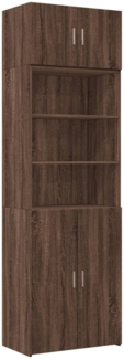 vidaXL Hochschrank Eichen-Optik 70x42,5x225 cm Holzwerkstoff 3281321