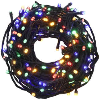 vidaXL LED-Lichterkette mit 150 LEDs Mehrfarbig 15 m PVC 343201