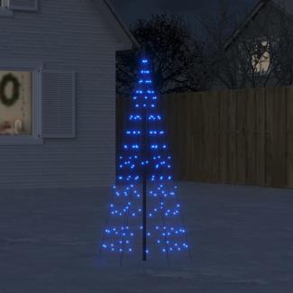 vidaXL LED-Weihnachtsbaum für Fahnenmast 200 LEDs Blau 180 cm 358111