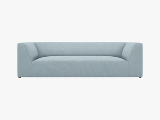 Micadoni Sofa Ruby 3-Sitzer Kord Scala Hellblau