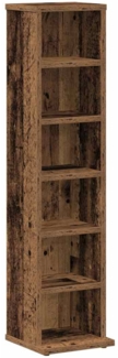 vidaXL CD-Regal Altholz-Optik 21x20x88 cm Holzwerkstoff 855828