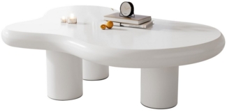 BlingBin Couchtisch Unregelmäßiger Couchtisch in Wolkenform (1er Set, 1-St, 97cm Länge, 67cm Breite, 32cm Höhe), MDF mit Filzunterlagen, lackierte Oberfläche,Kreativer Couchtisch