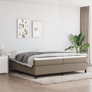 Boxspringbett Taupe 200x200 cm Stoff [3120890]