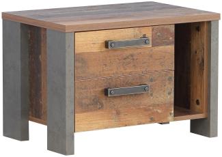 Nachtkonsole >Celon< in Old Wood Vintage - 62x41,5x41,6cm (BxHxT)