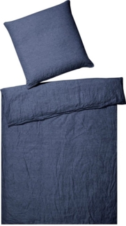 Elegante Bettwäsche Breezee, Halbleinen, 2 teilig, angenehmes Hautgefühl