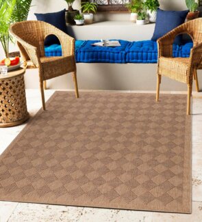Carpettex Outdoorteppich Vintage Design, Läufer, Höhe: 5 mm, Outdoor Teppich Vintage Design Natur Optik für Küche Balkon Terrasse