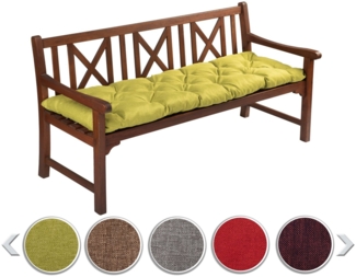 sunnypillow Bankauflage Bankauflage Stuhlkissen viele Farben und Größen zur Auswahl, 160x50 cm grün
