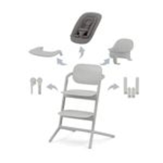 Cybex Lemo 4in1 Set Kinderhochstuhl inkl. LemoTower Suede Grey
