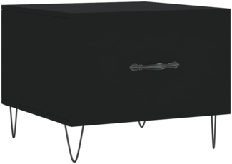 Couchtisch, Sofatisch Schwarz 50 x 50 x 40 cm Holzwerkstoff