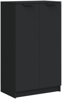 vidaXL Schuhschrank Schwarz 59x35x100 cm Holzwerkstoff 811440
