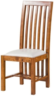 Massivmoebel24 Holzstuhl OXFORD, Stuhl Akazie 43 x 50 x 109 honig lackiert OXFORD #030