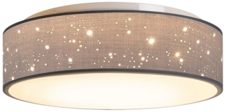 Zedelmaier Lampenschirm Deckenlampe Deckenleuchte mit Stoff-Lampenschirm, Wohnzimmerlampe Schlafzimmer Kinderzimmer Flur Lampe