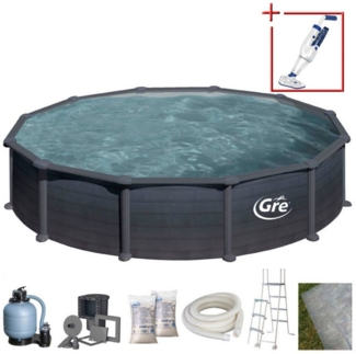 Granada Stahlwandpool Rund Ø550 x 132 cm