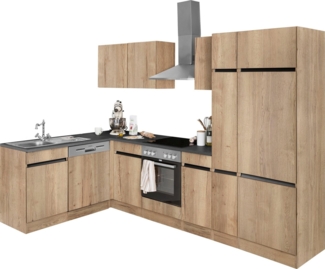 OPTIFIT Winkelküche Roth, Stellmaße 300x175 cm, wahlweise mit E-Geräten, mit Apothekerschrank