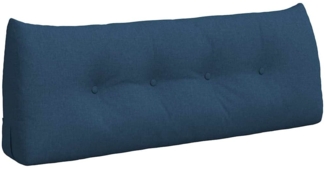 vidaXL Rücken Kissen Blau 120 x 24 x 50 cm Stoff 42014478