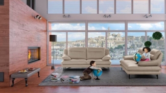CALIA ITALIA 2,5-Sitzer Cezanne, italienisches Design trifft erstklassigen Sitzkomfort, Leder, Edles Designsofa in besonders langlebigen & pflegeleichten Lederarten