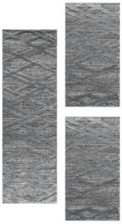Carpettex Hochflor-Bettumrandung Boho-Design, Höhe 20 mm, (Bett-Set, 3-tlg, Bettvorlage), Schlafzimmer Teppich Bettumrandung Läufer Set 3 teilig