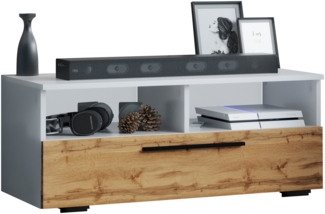 VCM TV-Möbel Arila 918587 Weiß / Honig-Eiche H. 39 x B. 95 x T. 40 cm
